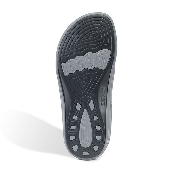 Aetrex Women's Bali Orthotic Slippers Grey Sandals UK 3637-473